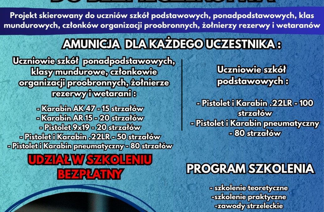 „Sport strzelecki kluczem do&nbsp;bezpieczeństwa”