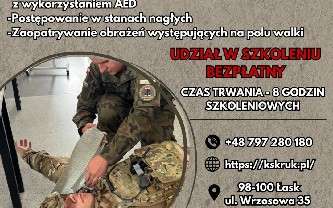 „Pomoc Przedmedyczna w&nbsp;Sytuacjach Kryzysowych – Szkolenie Obronne”